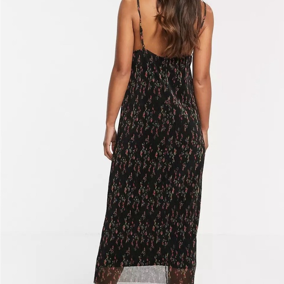 Pull&Bear Floral Sheer Overlay Slip Dress Size M - Picture 7 of 7